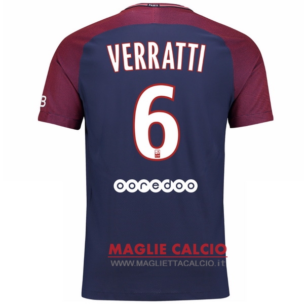 nuova maglietta paris saint germain 2017-2018 verratti 6 prima